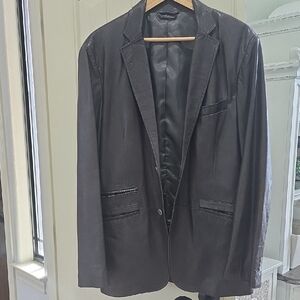 Brown Leather Versace Jacket